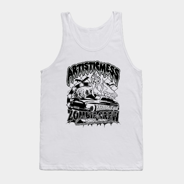 Artisticmess Zombie Crew Tank Top by Artisticmess